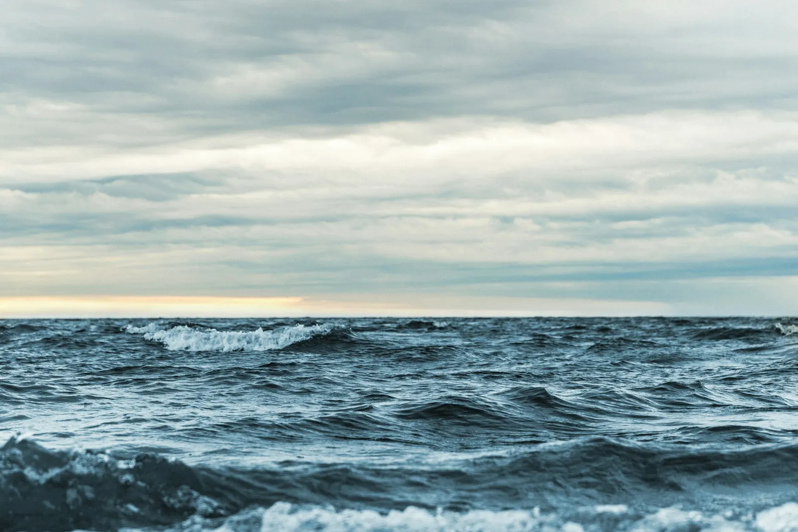 Ocean swell and clouds over the Mentawai Islands
